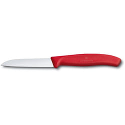 Victorinox Paring Knife 8cm - Straight blade - Swiss Classic kitchen knife - red