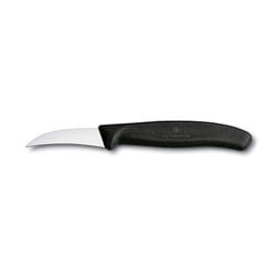 Victorinox Shaping Knife 8cm - Curved blade - Swiss Classic kitchen knife - black