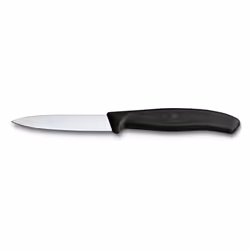 Victorinox Paring Knife Fresh Colours collection - 8cm pointed - straight blade - black