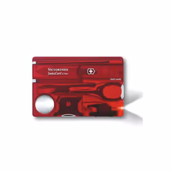 Victorinox SwissCard Lite Translucent Red Blister Pack VICJSWCLRDB