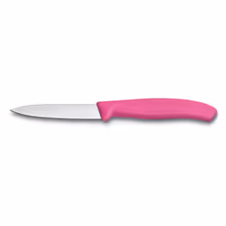 Victorinox Paring Knife Fresh Colours collection - 8cm pointed - straight blade - pink