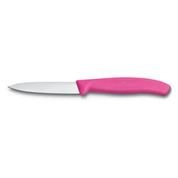 Victorinox Paring Knife Fresh Colours collection - 8cm pointed - straight blade - pink