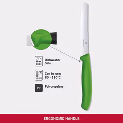 Victorinox 6.7836.L114 Tomato Utility Knife Serrated Edge Green, 11 cm