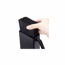 Swiss Classic Small Empty Cutlery Block, Black, 15.9 x 5 x 5 cm