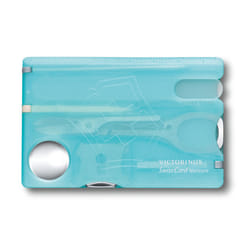 Victorinox Swisscard Nailcare - 12 feature Swiss army card with glass nail file - blue