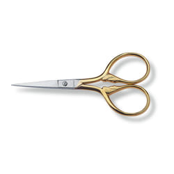 embroidery scissors, gold plated