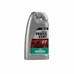 Motorex Power Synt 4T 5W/40, 1 L, 5W-40, Motorcycle, Green, Red, Silver