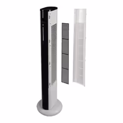 Solis Easy Breezy 757 Tower Fan Temp Display  Remote 3Spd Settings Dust Filter White