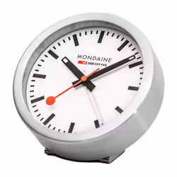 Mondaine A997.MCAL.16SBB alarm clock Quartz alarm clock Silver