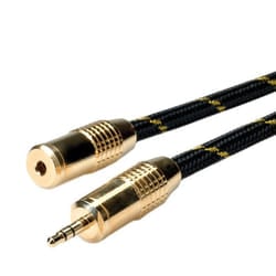 ROLINE GOLD 3.5mm Audio Extension Cable, Male - Female 5.0m