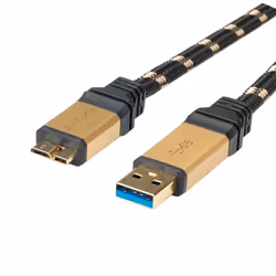 ROLINE GOLD USB 3.0 Cable, Type A M -Micro B M 0.8 m - Additional view 2