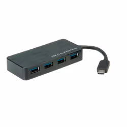ROLINE USB 3.0 Hub, 4 Ports, with Power Supply, Plastic, 15 x 90 x 40 mm
