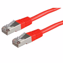 ROLINE FTP Patch Cord Cat.5e, red 2 m, 2 m, Cat5e, F/UTP (FTP), RJ-45, RJ-45, Red