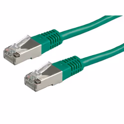 ROLINE FTP Patch Cord Cat.5e, green 3 m, 3 m, Cat5e, F/UTP (FTP), RJ-45, RJ-45, Green