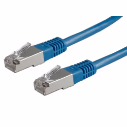 ROLINE FTP Patch Cord Cat.5e, blue 5 m, 5 m, Cat5e, F/UTP (FTP), RJ-45, RJ-45, Blue