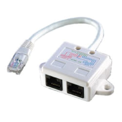 VALUE T-Adapter Cat.5e, unshielded, white