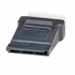 ROLINE Power Adapter, 4-pin HDD to SATA, Molex (4p), SATA, Black