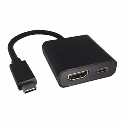 ROLINE 12.03.3211, USB 3.2 Gen 1 (3.1 Gen 1) Type-C, Black, HDMI, USB 3.2 Gen 1 (3.1 Gen 1) Type-C, 0.1 m