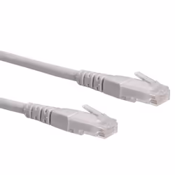 ROLINE UTP Patch Cord, Cat.6, grey 10m, 10 m, Cat6, U/UTP (UTP), RJ-45, RJ-45, Grey