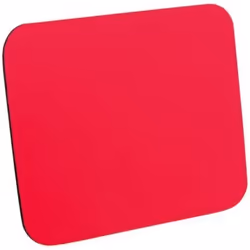 ROLINE Mouse Pad, Cloth red, Red, Monochromatic, Nylon, Wrist rest, Non-slip base