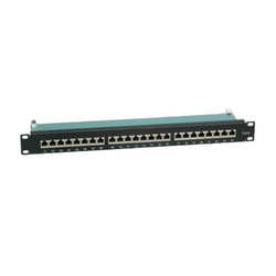 VALUE Kat.6 19"-Patchpanel, 24 P, geschirmt, schwarz