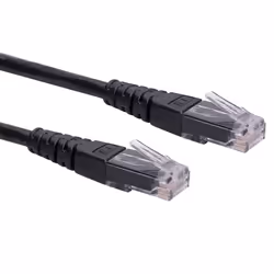 ROLINE UTP Patch Cord Cat.6, black 0.3m, 0.3 m, Cat6, U/UTP (UTP), RJ-45, RJ-45, Black