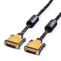 ROLINE GOLD Monitor Cable, DVI (24+1), Dual Link, M/M 3 m