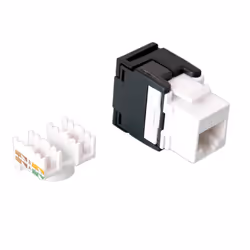 VALUE 26.99.0363-40, Flat, Black, White, RJ-45, Female, Cat6, U/UTP (UTP)