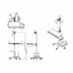 VALUE Mobile PC Cart, silver - Additional view 2