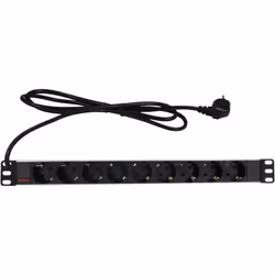 ROLINE 19.07.1620 power distribution unit (PDU) 9 AC outlet(s) Black, White