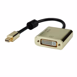 ROLINE 12.03.3176, 0.1 m, Mini DisplayPort, DVI-D, Male, Female, Straight