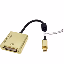 ROLINE 12.03.3176 video cable adapter 0.1 m Mini DisplayPort DVI-D Gold