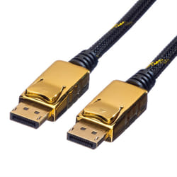 ROLINE 11.04.5639 DisplayPort cable 1.5 m Black, Gold
