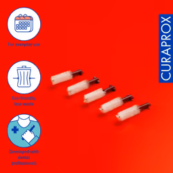 Curaprox CPS 405 perio Plus with 5 CPS 405 + UHS 451 Cherry Pink Holde
