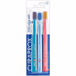 Curaprox Ulta Soft Toothbrush, Pack of 3, Colors may vary