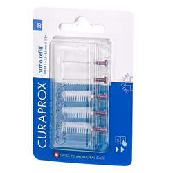 Interdental Brushes CPS 18 Ortho Refill, Pack of 5, Purple, 2 mm Diameter, 8 mm Effectiveness, Refill Pack without Holder