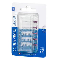 Interdental Brushes CPS 18 Ortho Refill, Pack of 5, Purple, 2 mm Diameter, 8 mm Effectiveness, Refill Pack without Holder