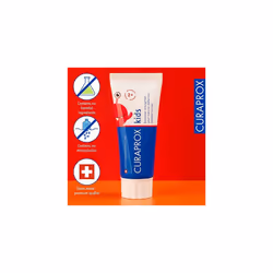 Curaprox Children's Toothpaste CS Kids Strawberry, 60ml - Strawberry Toothpaste for Kids 2 + Years with 950 ppm Fluoride - SLS Free, Microplastic Free
