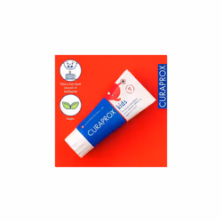 Curaprox Children's Toothpaste CS Kids Strawberry, 60ml - Strawberry Toothpaste for Kids 2 + Years with 950 ppm Fluoride - SLS Free, Microplastic Free