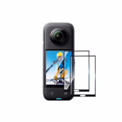 For Insta360 X3 PULUZ 2pcs Curved  HD Screen Film(Transparent)