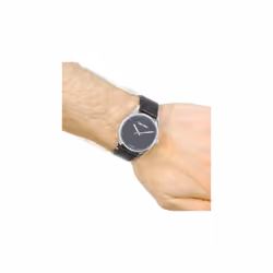 Calvin Klein K8S211C1 Steadfast Black Dial Black Leather Men's Watch