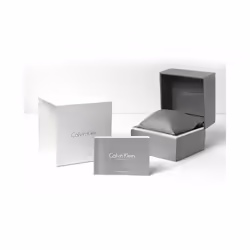 Calvin Klein K8S211C1 Steadfast Black Dial Black Leather Men's Watch