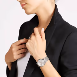 Calvin Klein K3M22B26 Minimal Quartz Silver Dial Unisex Watch