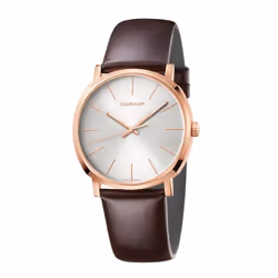 Calvin Klein K8Q316G6 Quartz Silver Dial Brown Leather Men's Watch