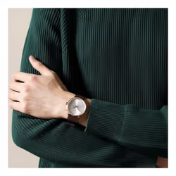 Calvin Klein K8Q316G6 Quartz Silver Dial Brown Leather Men's Watch
