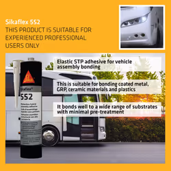 â Sikaflex -552 â Professional Use Primerless Hybrid High-Performance Assembly Adhesive â Gap Filling â For