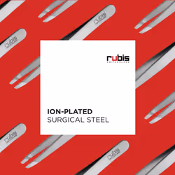 Rubis Ion-Coated Classic Stainless Steel Slanted Tweezers for Precise Eyebrows and Hair Removal  4K102 Rubis Switzerland Swiss Made World Renowned Pre