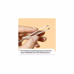Classic Collection - Professional Eyebrow Tweezers Slanted Tip - Slanted Tweezers for Eyebrow Plucking and Hair Removal (Pink)