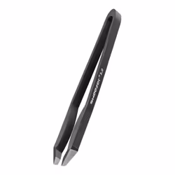Switzerland Tweezer Sweezer 2.0 - Slanted Eyebrow Tweezers - Handcrafted Precision Aluminium eco Tweezers - Charcoal
