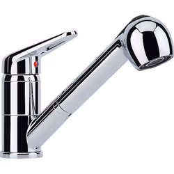 Franke Prince II, Pull-out, Chrome, Metal, Lever handles, Single, Ceramic